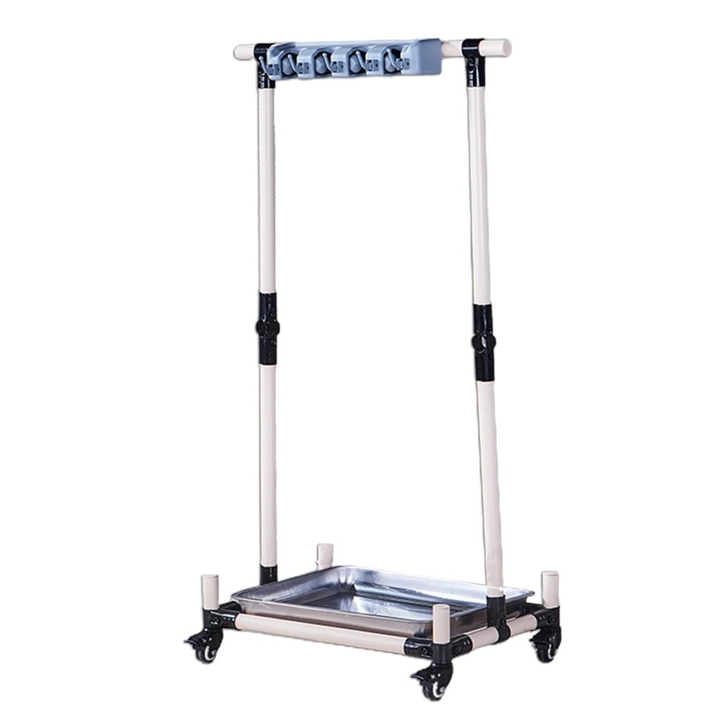Mnuvxzaewf Broom And Mop Holder Put Wet Mops, Movable Floor-Mounted Rack(57 * 37 * 107.5Cm)