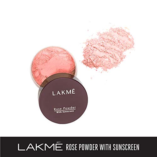 Image of LAKME Rose Face Powder, Warm Pink, 40G And Invisible Finish For Oily Skin Spf 8 Natural Light Coverage Foundation, Shade 05, 25Ml, 1 Count