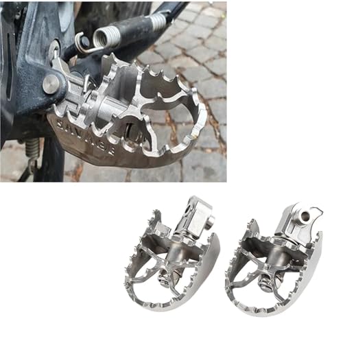 Repose-pieds rotatifs et larges pour BMW F800GS antidérapants
