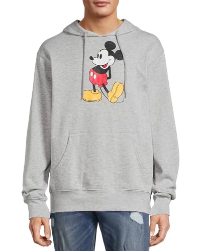 Mad Engine Mickey Mouse Mens Hoodie Classic Pose Graphic Print Pullover