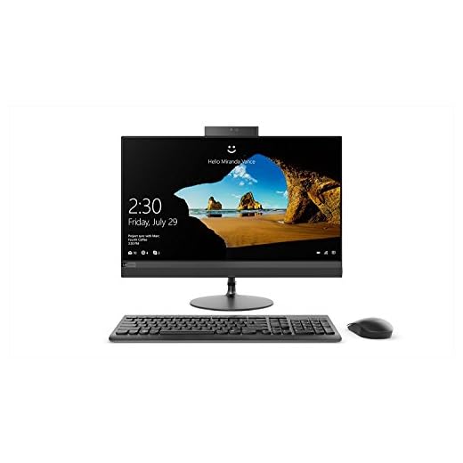 Lenovo Ideacentre AIO 520-24AST 23.8" All-in-One Desktop Computer (AMD A12-9720P 2.7GHz, 8GB RAM, 1TB 7200RPM HDD, Radeon R7, 10-Point Touchscreen, Windows 10 Home 64-Bit) F0D3000EUS