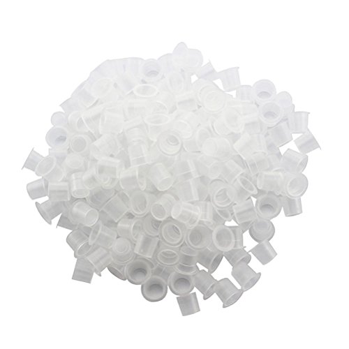 FENICAL Glue Holder Ring Pigment Ink Cup for Eyelash Makeup Eyebrow Tattooing 200pcs