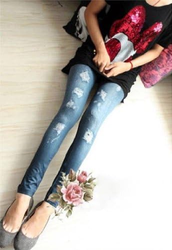 Amazon Co Jp 全2色 ダメージ デニム風 レギンス 破れジーンズ 伸縮ストレッチ素材 インディゴ 服 ファッション小物 Amazon Co Jp 全2色 ダメージ デニム風 レギンス 破れジーンズ 伸縮ストレッチ素材 インディゴ 服 ファッション小物