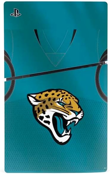 Skinit Decal Gaming Skin Compatible with PS5 Slim Digital Edition Bundle - Officially Licensed NFL Jacksonville Jaguars Team Jersey Design