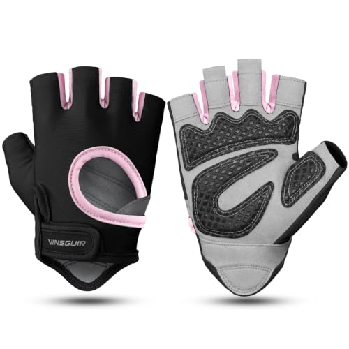 VINSGUIR Gym Gloves for Men and Women, Workout Gloves with Enhanced Grip