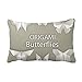 DIYthinker Bianco Abstract farfalla Origami modello tiro lombare del cuscino Inserire Cuscino regalo a casa Decor Divano