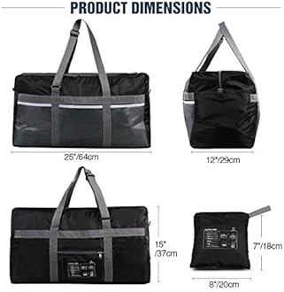 REDCAMP Foldable Travel Bag, Large Sports Bag, 75L/96L/100L, Lightweight Waterproof Hand Bag