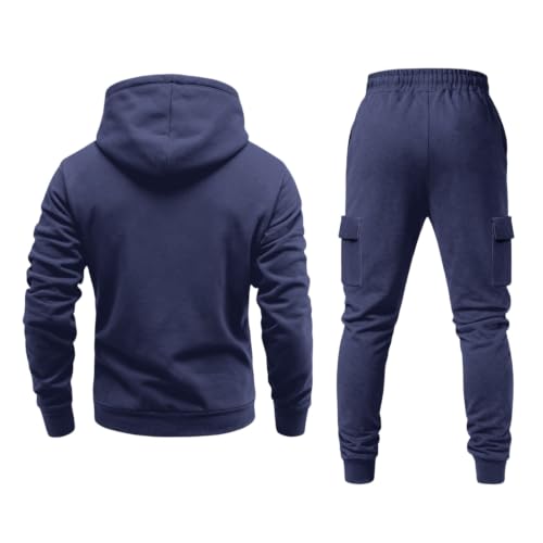 Men Sweatsuits Sets 2 Piece Athletic Casual Fleece Sweat Suits with Pockets - image 4