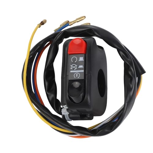 Commande clignotant moto pour guidon 7/8 pouces avec bouton marche arrêt