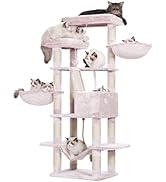 Amazon | Heybly キャットタワー 大きな猫や多頭飼い 超スリム