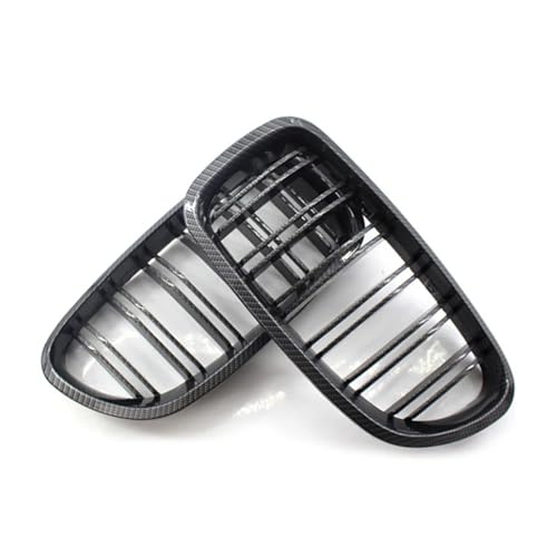 Grille Calandre Avant pour BMW F10 F11 Double Latte Abs Robuste Noire
