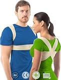 aHeal Corrector postura espalda Hombre/Mujer | Corrector de postura | Espalderas corrector espalda | Cifosis corrector | Corset espalda recta | Faja postural | Corrector cervical | Talla 5 Piel
