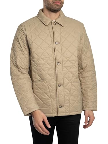 Barbour Men's Tyne Liddesdale Quilted Jacket, Washed Stone4