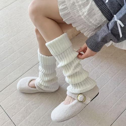 Image of Knitted Leg Warmers,womens leg warmers,Socks Long Yoga Ankle Warmers Women's Wool Warm Boot Socks