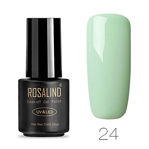 ROSALIND - Nagellack Kunst Dekoration Maniküre Reine Farbe Soak Off UV LED Gellack 7 ML (24)