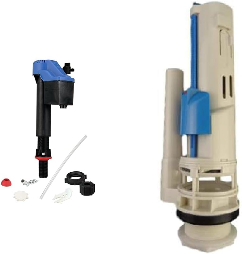 TOTO TSU99A.XR Fill Valve and THU435 Toilet Tank Flush Valve Combo, Blue and Unfinish