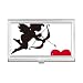Cupid Angel Red Heart Pattern Business Card Holder Case Pocket Box Wallet