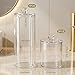 Imagen de 3 Pcs Soporte para Bastoncillos de Algodón y Dispensador de Discos Transparente Organizador de Almohadillas con Tapas Caja Maquillaje Cajones Tocador para Cosmeticos Baño Hisopos Salón Accesorios