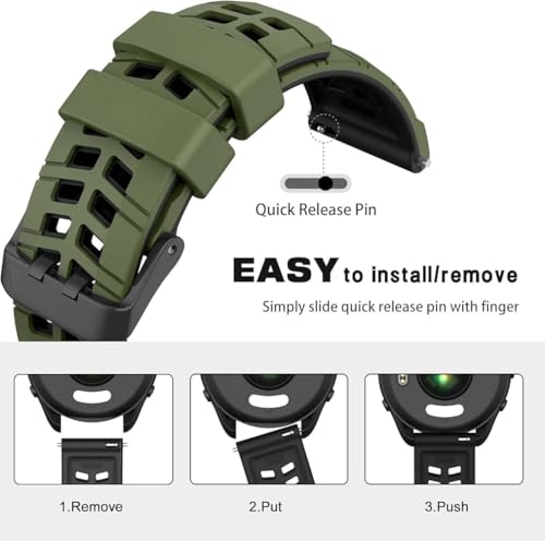 Image of Zitel Band Compatible with Huawei Watch GT 6 Pro /GT 6 46mm, GT 5 / GT 5 Pro 46mm, GT 4 46 mm, GT 3 / GT 3 Pro, GT /GT 2, GT 2 Pro /GT 2e, Watch 4 /4 Pro, 3 /3 Pro - 22mm Sports Straps