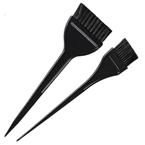 IRYNA 2 PCS Reusable Hair Dye Brushes Plastic Durable Hair Colour Brushes for Home Colouring DIY Perming for Men and Women Suitable for Family Barber Shops Hairdressing Salons
