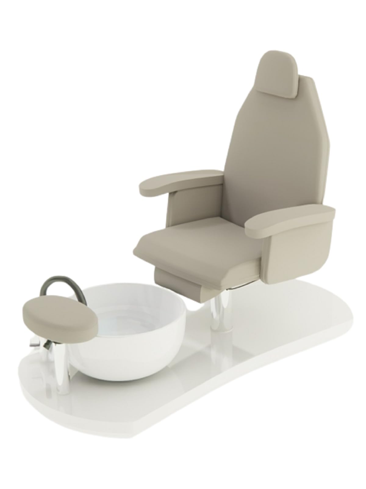 poltrona podologica pedicure estetista, poltrona podologica con poggiapiedi centro estetico manicure pedicure modello Dolce Podo Relax Bianco