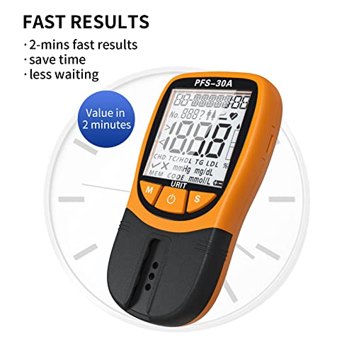 Urit Home Use 5 In 1 Lipid Test Meter Cholesterol Test Home Kit (All-In-One 10Ea X Profile Cholesterol Test Strips Included) #TOP3