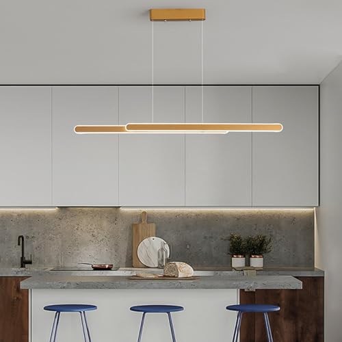 Lámpara de techo para comedor moderno con luz blanca lineal de 120cm 6