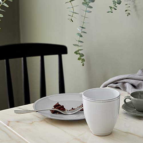 Taza de cerámica Stoneware 14 oz Friso Blanca miniatura 5