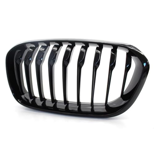 Parrillas negras brillantes de capó delantero para F20 F21, rejilla con ajuste original OEM 7