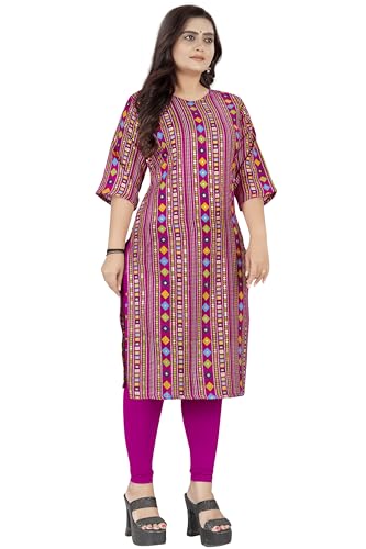 Image of Raghav Silk Cotton Blend Straight Kurti for Women