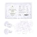 BEYELIAN Smart Glue Cups Fanning Cup Lash Glue Holder for Eyelash Extensions 2 Methods of Use 100 PCS Professional Use PP Material Harmless to Human
