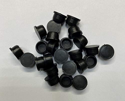 dexierp Protection Force Plug for 3/8"-10mm Hole and 7/16-14 UNC 7/16-20 UNF M12 Thread Nut (Pack of 25) Cover and Seal LDPE Plastic Cover
