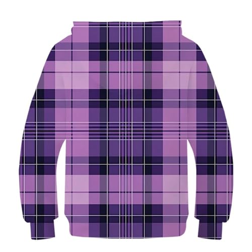 Sweat à capuche 3D garçons 10-12 ans imprimé multicolore avec poche