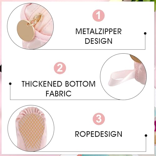 Ballet Shoe Makeup Bag, Cute Ballet Shoe Cosmetic Travel Bag, Small Cosmetic Bags for Trip, Portable Dance Recital Gift for Women, Dancers, Ballet Lovers3