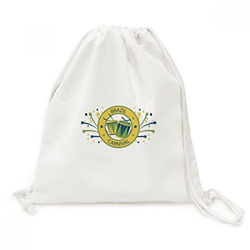 Sac de voyage Brésil Carnaval en toile avec cordons pour vos sorties