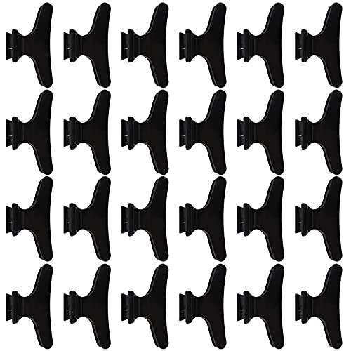 24 Pack Butterfly Hair Clips for Styling Clamps Claw Hair Clips Black...