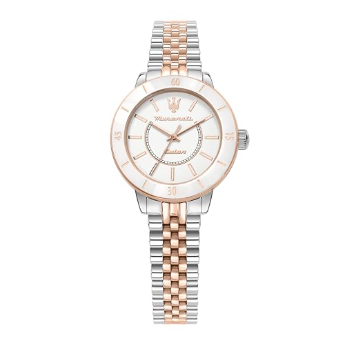 Maserati Stainless Steel Successo Analog Dial Color White Women Watch - R8853145504, Silver Band (B08X22Q6LX) Amazon Price History, Amazon Price Tracker