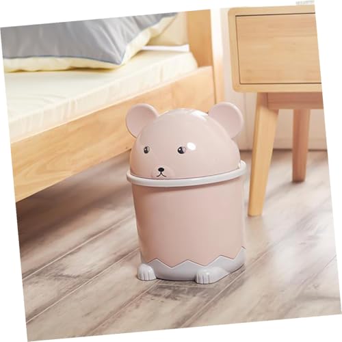 Caneca de Basura Compacta Plástica Rosa Panda miniatura 4