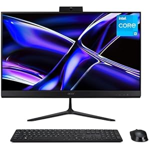 acer Aspire C24-2Y All-in-One Desktop PC - Intel Core i3-1305U, 8GB, 512GB SSD, Integrated Graphics, 23.8" Full HD, Windows 11, Black