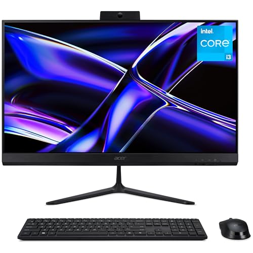 acer Aspire C24-2Y All-in-One Desktop PC - Intel Core i3-1305U, 8GB, 512GB SSD, Integrated Graphics, 23.8" Full HD, Windows 11, Black