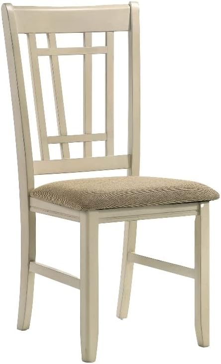 Furniture Mission Casuals - Silla de madera en color blanco rústicoroble (juego de 2)