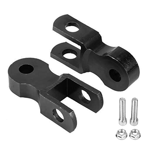 Amortiguador de choque de extensión de altura, 2 piezas de motocicleta Amortiguador de choque trasero Elevador 5 cm Dispositivo de aumento Pad para chasis(con Tornillo)
