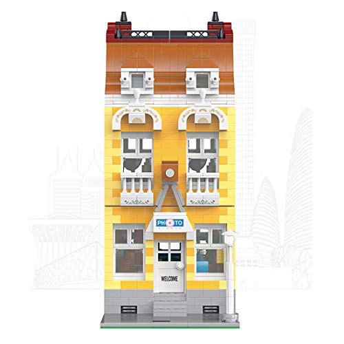 ZJLA Modular Haus Architektur Modellbausteine 1773 Klemmbausteine Fotostudio Bauset mit Figuren Haus Modellbau… – Bild 4