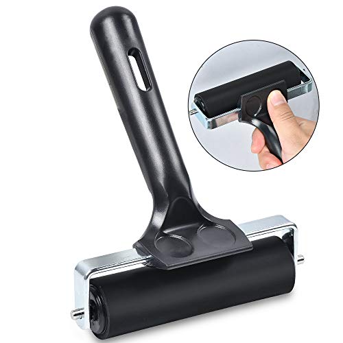 3 Pcs Printmaking Brayers, Rubber Roller Paint Brayer For Construction Tools, Anti Skid Tape Print, Ink Applicator Art Craft Oil Painting Stamping (2.1In, 5.7In, 3.6In) #TOP5