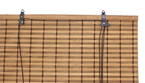 Seta Direct, Brown Bamboo Slat Roll Up Blind - 36-Inch Wide By 96-Inch Long #TOP2