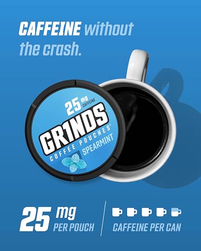 Image of Grinds Coffee Pouches | 3 Can Sampler | Wintergreen, Spearmint, Vanilla | 1 Pouch eq. 1 /4 Cup of Coffee (3 Can Sampler Pack)
