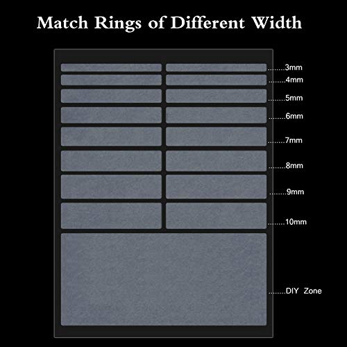 Blulu 5-Sheet Ring Size Adjuster Kit - 85 Pieces Invisible Sizer for Loose Rings, Includes Cleaning Cloth, Suitable for Wide Rings
