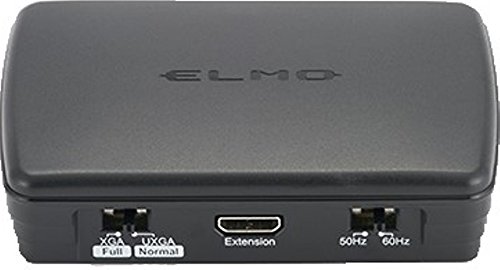 Elmo 1359 Connect Box Only for use with MX-1 Visual Presenter; HDMI and RGB outputs to Your MX-1 Visual Presenter; Uses 5V DC Power; HDMI Input; 50/60 Hz Switch; Full XGA/Normal UXGA Switch; Black