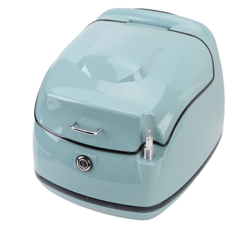 Coffre de moto rétro 38l vert top case universel scooter - 4
