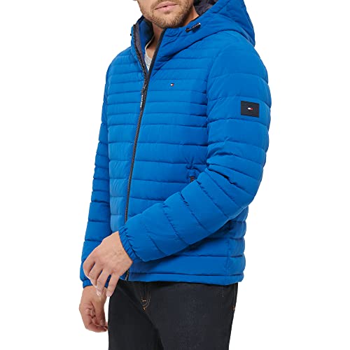 Image of Tommy Hilfiger Men's Stretch Poly Hooded Packable Jacket